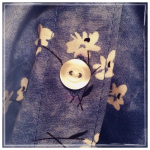 Closeup of button and buttonhole