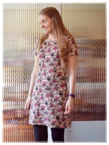 My Coco dress in awesome Owlie print material